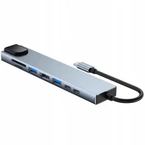 HUB ADAPTER PRZEJŚCIÓWKA ROZDZIELACZ USB 3.0 HDMI RJ45 MACBOOK M1-M3 AIRPRO