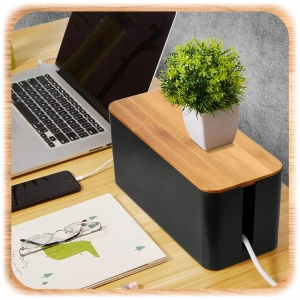 MASKOWNICA NA KABLE POJEMNIK PUDEŁKO ORGANIZER LISTWY PRZEWODY BOX DREWNO S