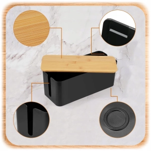 MASKOWNICA NA KABLE POJEMNIK PUDEŁKO ORGANIZER LISTWY PRZEWODY BOX DREWNO S