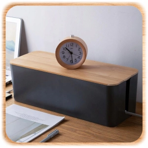 MASKOWNICA NA KABLE POJEMNIK PUDEŁKO ORGANIZER LISTWY PRZEWODY BOX DREWNO S