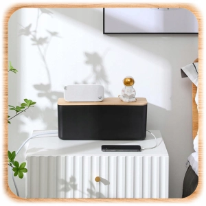 MASKOWNICA NA KABLE POJEMNIK PUDEŁKO ORGANIZER LISTWY PRZEWODY BOX DREWNO S