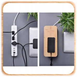 MASKOWNICA NA KABLE POJEMNIK PUDEŁKO ORGANIZER LISTWY PRZEWODY BOX DREWNO S