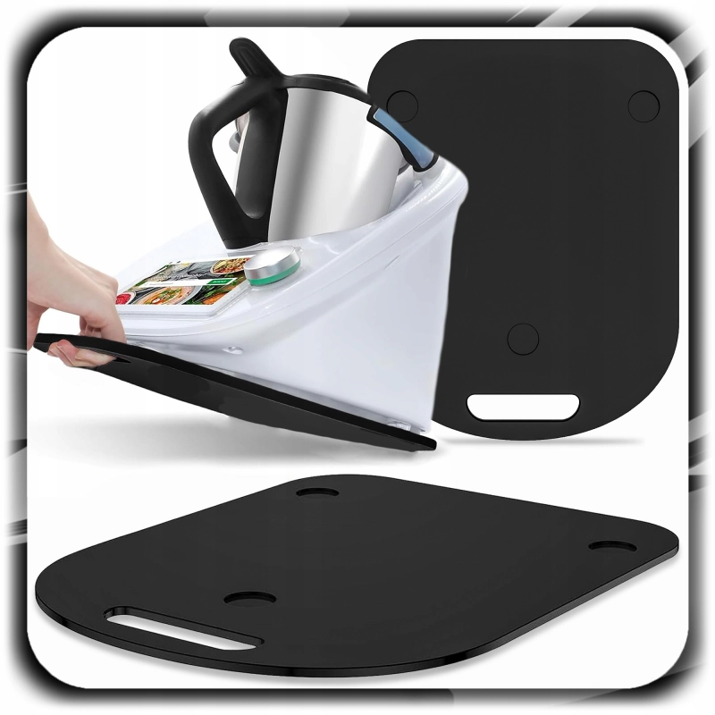 DESKA PODSTAWKA PODKŁADKA POD THERMOMIX TERMOMIX TERMOMIKS TM5 TM6 CZARNA