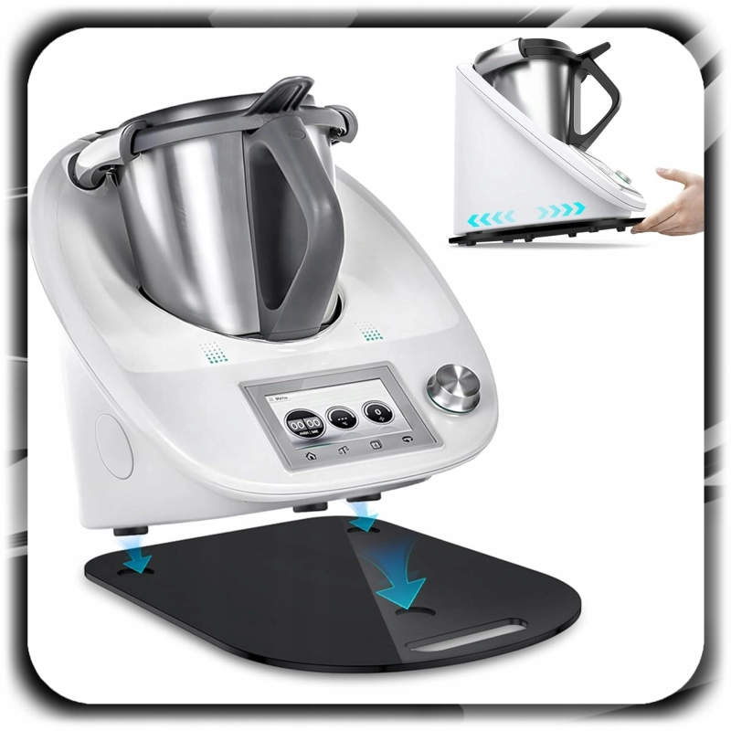 DESKA PODSTAWKA PODKŁADKA POD THERMOMIX TERMOMIX TERMOMIKS TM5 TM6 CZARNA