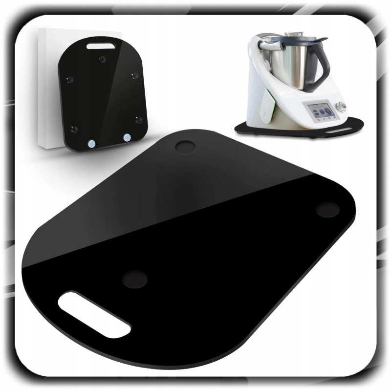DESKA PODSTAWKA PODKŁADKA POD THERMOMIX TERMOMIX TERMOMIKS TM5 TM6 CZARNA