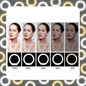 LAMPA PIERŚCIENIOWA LED RING TIKTOK MAKIJAŻ + PILOT + STATYW 220CM + UCHWYT