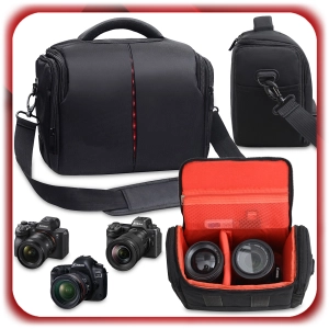TORBA FOTOGRAFICZNA NA APARAT LUSTRZANKĘ Canon Nikon Sony Olympus+POKROWIEC