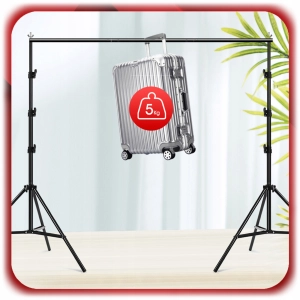 STATYW DO TŁA FOTOGRAFICZNEGO TEŁ DO STUDIA 300x300CM ZESTAW + POPRZECZKA