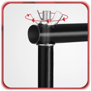 STATYW DO TŁA FOTOGRAFICZNEGO TEŁ DO STUDIA 300x300CM ZESTAW + POPRZECZKA