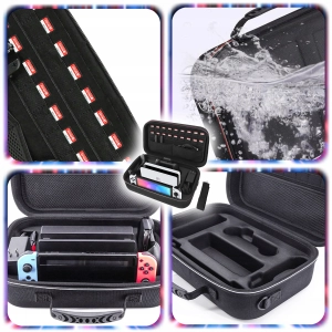 NINTENDO SWITCH OLED V1 V2 ORGANIZER ETUI FUTERAŁ WALIZKA NA KONSOLĘ 18SLOT
