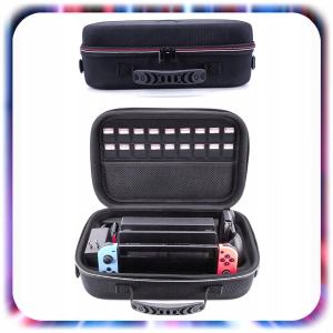 NINTENDO SWITCH OLED V1 V2 ORGANIZER ETUI FUTERAŁ WALIZKA NA KONSOLĘ 18SLOT