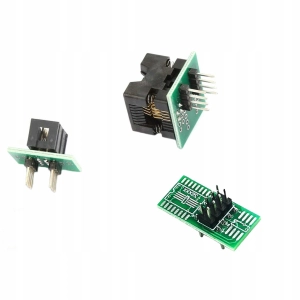 DUŻY ZESTAW PROGRAMATOR USB CH341A PAMIĘĆ SPI FLASH EEPROM TTL ADAPTERY XXL