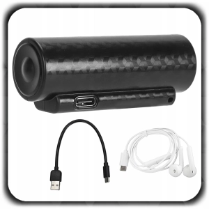 MINI DYKTAFON SZPIEGOWSKI Mały Podsłuch Pluskwa Detekcja Głosu USB 64GB 2w1