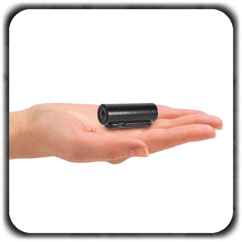 MINI DYKTAFON SZPIEGOWSKI Mały Podsłuch Pluskwa Detekcja Głosu USB 64GB 2w1