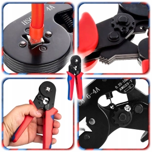 ZACISKARKA DO TULEJEK PRZEWODÓW KABLI Praska Konektorów Szczypce 0