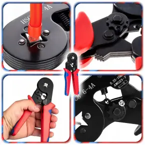 ZACISKARKA DO TULEJEK PRZEWOD&Oacute;W KABLI Praska Konektor&oacute;w Szczypce 0