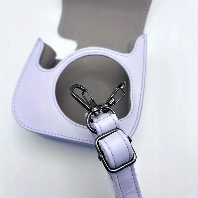 ETUI FUTERAŁ DO FUJIFILM INSTAX MINI 12 POKROWIEC NA APARAT FIOLETOWY PASEK
