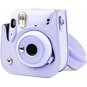 ETUI FUTERAŁ DO FUJIFILM INSTAX MINI 12 POKROWIEC NA APARAT FIOLETOWY PASEK
