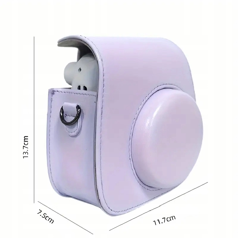 ETUI FUTERAŁ DO FUJIFILM INSTAX MINI 12 POKROWIEC NA APARAT FIOLETOWY PASEK