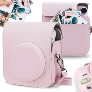 ETUI FUTERAŁ DO FUJIFILM INSTAX MINI 12 POKROWIEC NA APARAT RÓŻOWY PASEK