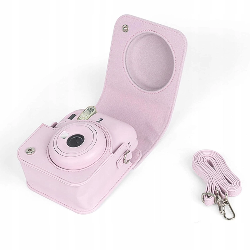 ETUI FUTERAŁ DO FUJIFILM INSTAX MINI 12 POKROWIEC NA APARAT RÓŻOWY PASEK