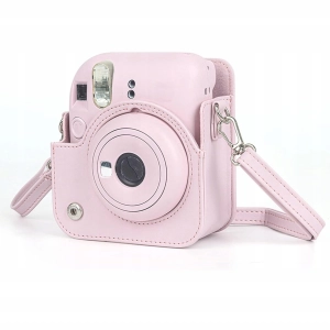 ETUI FUTERAŁ DO FUJIFILM INSTAX MINI 12 POKROWIEC NA APARAT RÓŻOWY PASEK