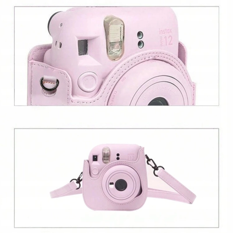 ETUI FUTERAŁ DO FUJIFILM INSTAX MINI 12 POKROWIEC NA APARAT RÓŻOWY PASEK