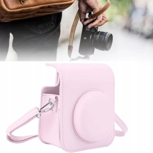 ETUI FUTERAŁ DO FUJIFILM INSTAX MINI 12 POKROWIEC NA APARAT RÓŻOWY PASEK