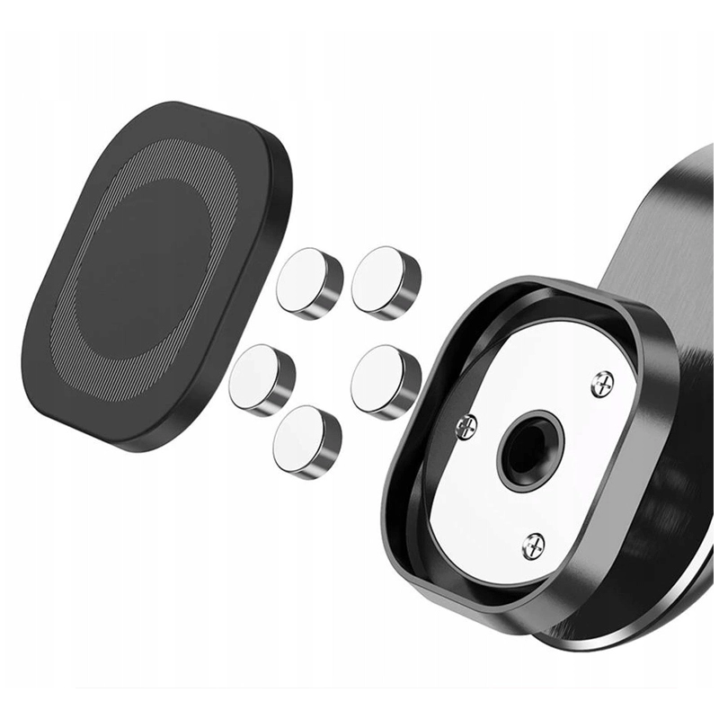 UCHWYT MAGNETYCZNY DO KRATKI AUTA ALUMINIUM NA TELEFON DO SAMOCHODU