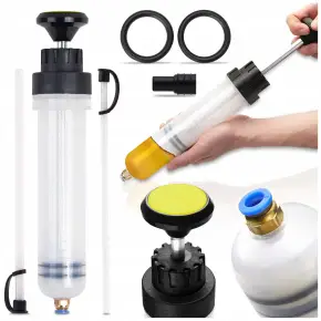 STRZYKAWKA POMPKA ODSYSARKA OLEJU PŁYN HAMULCOWY PALIWO WODY PRZEWODY