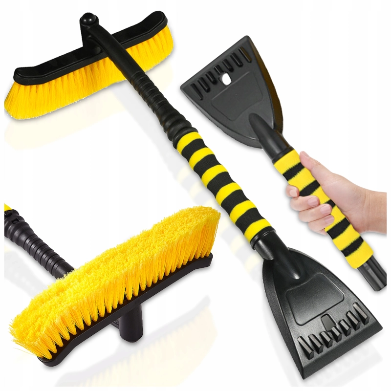 SKROBACZKA SZCZOTKA do Szyb Odśnieżania Samochodu ZMIOTKA OBROTOWA SKROBAK