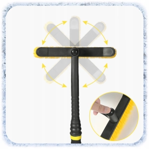 SKROBACZKA SZCZOTKA do Szyb Odśnieżania Samochodu ZMIOTKA OBROTOWA SKROBAK