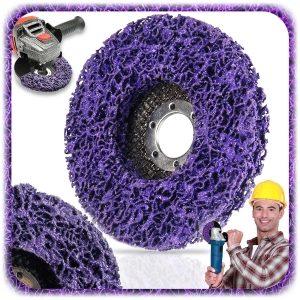 TARCZA ŚCIERNA WŁOSY MURZYNA WŁÓKNINA do Usuwania Rdzy Metal DYSK 125 mm