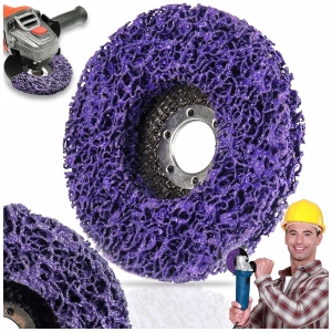 TARCZA ŚCIERNA WŁOSY MURZYNA WŁÓKNINA do Usuwania Rdzy Metal DYSK 125 mm