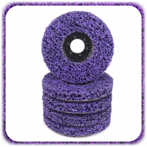 TARCZA ŚCIERNA WŁOSY MURZYNA WŁÓKNINA do Usuwania Rdzy Metal DYSK 125 mm