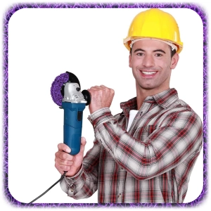 TARCZA ŚCIERNA WŁOSY MURZYNA WŁÓKNINA do Usuwania Rdzy Metal DYSK 125 mm