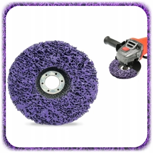 TARCZA ŚCIERNA WŁOSY MURZYNA WŁÓKNINA do Usuwania Rdzy Metal DYSK 125 mm
