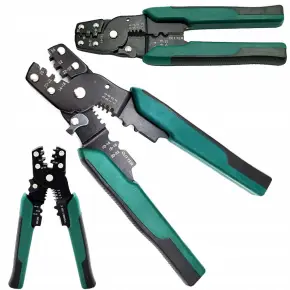 2w1 SZCZYPCE DO ZACISKANIA KOŃCÓWEK ZACISKARKA KONEKTORÓW+ŚCIĄGACZ IZOLACJI