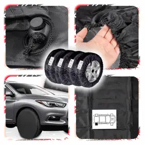 POKROWCE NA KOŁA OPONY FELGI 17-20 CALI ZESTAW 4 SZT POKROWIEC WODOODPORNE