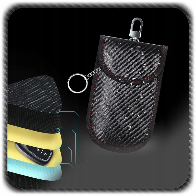 PUDEŁKO BLOKUJĄCE SYGNAŁ BOX KLATKA FARADAYA RFID KEYLESS 2 ETUI NA KLUCZYK