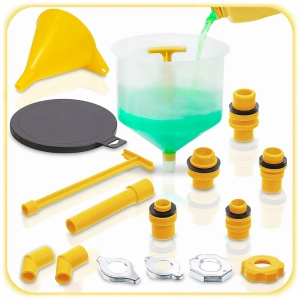 LEJEK SAMOCHODOWY Z ADAPTERAMI DO NAPEŁNIANIA UKŁADU CHŁODZENIA 16EL ZESTAW