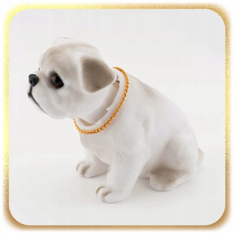 PIESEK Z KIWAJĄCĄ GŁOWĄ DO SAMOCHODU AUTA KIWACZEK LATA 80 90 PRL RETRO