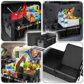 ORGANIZER TORBA DO BAGAŻNIKA SAMOCHODOWY ANTYPOŚLIZGOWY KUFER 60cm +POKRYWA