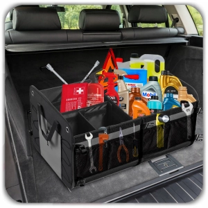 ORGANIZER TORBA DO BAGAŻNIKA SAMOCHODOWY ANTYPOŚLIZGOWY KUFER 60cm +POKRYWA