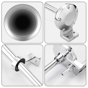 FANFARA KLAKSON DO TIRA 12V 150DB CHROM SYGNAŁ DŹWIĘKOWY TIR Z KOMPRESOREM
