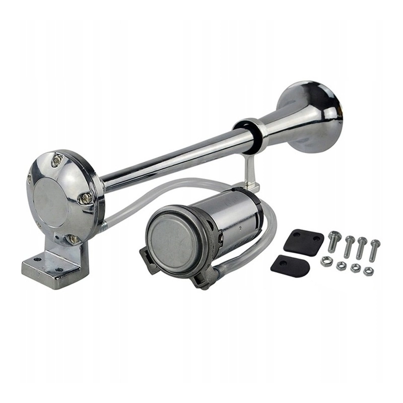 FANFARA KLAKSON DO TIRA 12V 150DB CHROM SYGNAŁ DŹWIĘKOWY TIR Z KOMPRESOREM