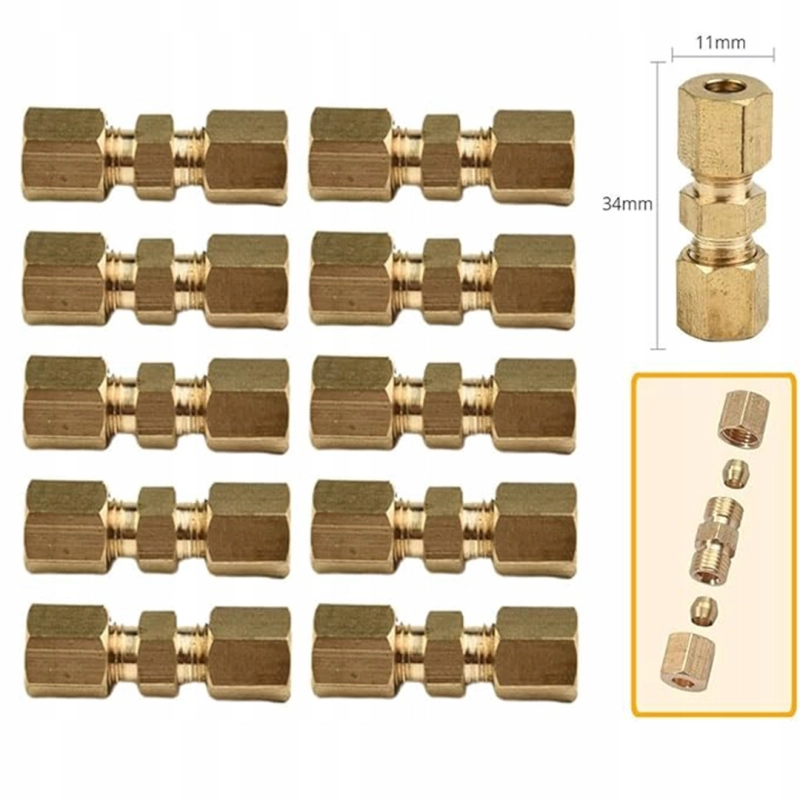 10szt ŁĄCZNIK PRZEWODÓW HAM ZŁĄCZKA Ø4.75mm M10 OD 3/16” BEZ ZAKUWANIA