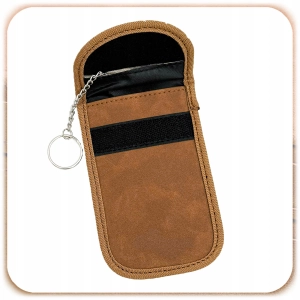 PUDEŁKO NA KLUCZYK SAMOCHODOWY KLATKA FARADAYA KEYLESS BOX + ETUI BLOKADA