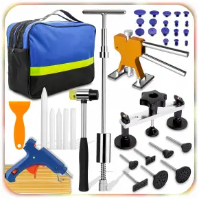 ZESTAW NARZĘDZI PDR DO USUWANIA WGNIECEŃ WGNIOTEK KAROSERII XXL 63EL + ETUI