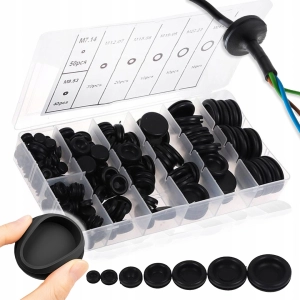ZESTAW ZAŚLEPKI GUMOWE 200 SZT DO OTWORÓW TECHNOLOGICZNYCH ZAKRĘTKI KORKI